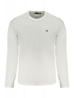 Bluza barbati, cu logo brodat, Regular fit, alb