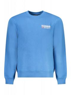 Bluza barbati, cu logo, Regular fit, albastru