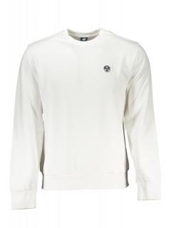 Bluza barbati, cu mini logo brodat, Regular fit, alb