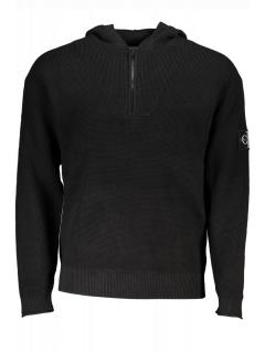 Bluza cu gluga barbati, cu logo brodat, Regular fit, negru