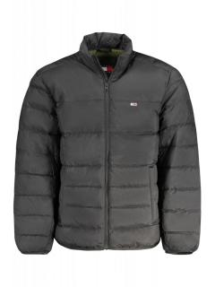 Geaca bomber barbati, cu 2 buzunare exterioare, fara gluga, logo, negru, Tommy Jeans