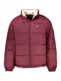 Geaca bomber barbati, cu 2 buzunare exterioare, fara gluga, logo, rosu
