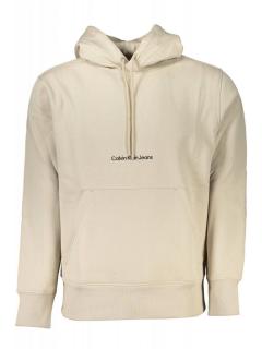 Hanorac barbati, cu imprimeu cu logo, Regular fit, bej
