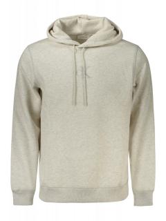 Hanorac barbati, cu logo brodat, Regular fit, gri deschis
