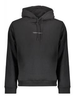 Hanorac barbati, cu logo brodat, Regular fit, negru