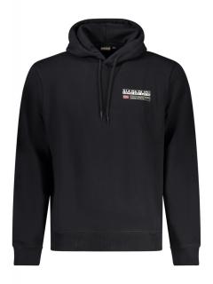 Hanorac barbati, cu logo, Regular fit, negru