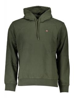 Hanorac barbati, cu mini logo brodat, Regular fit, verde