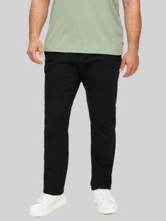 Pantaloni chino barbati big sizes, Detroit, croiala Regular fit, Negru