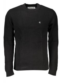 Pulover barbati, cu mini logo brodat, Regular fit, negru