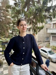 Cardigan Nostalgia Bleumarin pentru adulti
