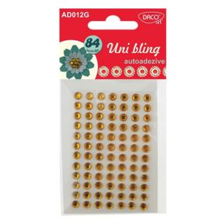 Accesorii craft - AD012 Diamante Uni bling galben DACO