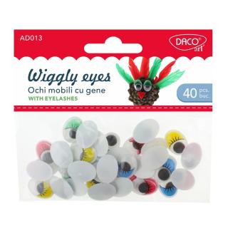 Accesorii craft - AD013 Ochi mobili colorati DACO