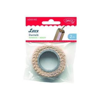 Accesorii craft - AD051 Dantela autoadeziva roz DACO