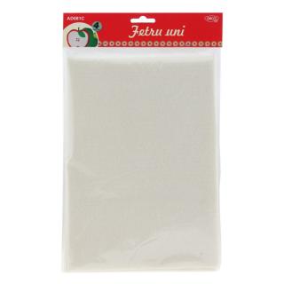 Accesorii craft - AD081C Fetru crem deschis set 4 DACO