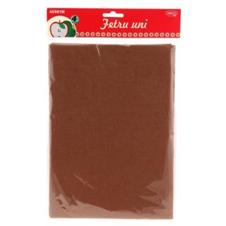 Accesorii craft - AD081M Fetru maro Set 4 DACO
