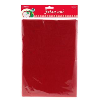 Accesorii craft - AD081R Fetru rosu Set 4 DACO