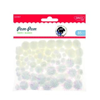 Accesorii craft - AD087 Pom-pom blanco DACO