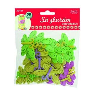 Accesorii craft - AD151 Sa zburam fluturi spuma autoadeziva DACO