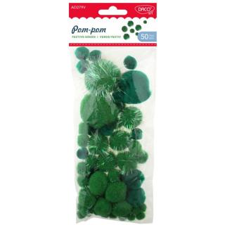 Accesorii craft - AD279V Pom-pom festiv verde DACO