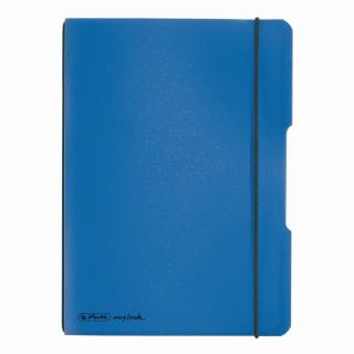 CAIET MY.BOOK FLEX A5 40F PATRATELE COPERTA ALBASTRU ELASTIC NEGRU