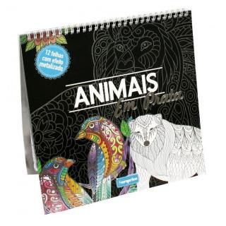 Carte de colorat Animale (metalizat)