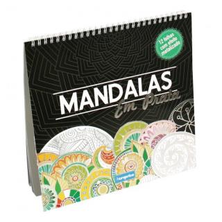 Carte de colorat Mandala  (metalizat)