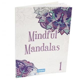 Carte de colorat pentru adulti Mindful Mandalas 1
