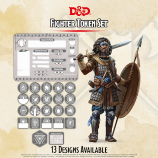 Dungeon  Dragons - Fighter Token Set