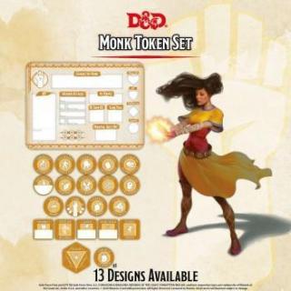 Dungeon  Dragons - Monk Token Set
