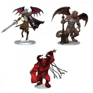 Dungeons  Dragons Icons of the Realms Miniatures: Archdevils - Hutijin, Moloch, Titivilus