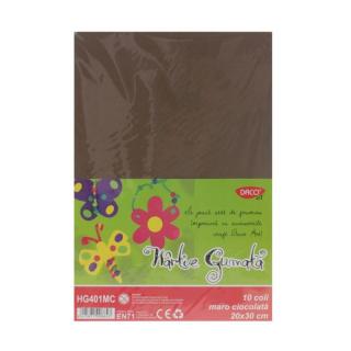 Hartie gumata 10 coli Maro ciocolata DACO HG401MC