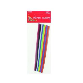 Hartie quilling 18x0.5 cm 300 set 10 culori DACO HR902