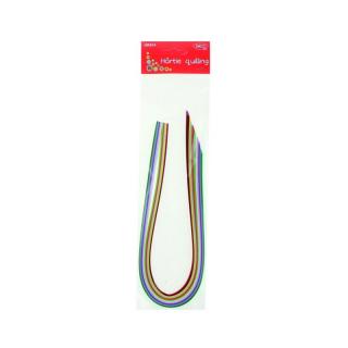Hartie quilling 50x0.5 cm 100 set 10 culori DACO HR914