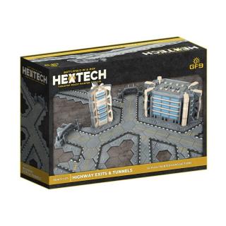 HexTech - Battlefield in a Box Terrain: Trinity City Highway Exits and Tunnels