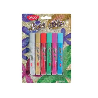 Lipici glitter Set 6 DACO  LG106