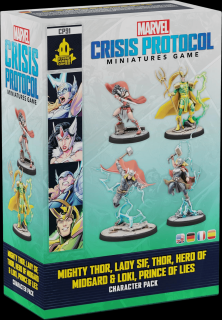 Marvel: Crisis Protocol ,   Mighty Thor, Lady Sif, Thor, Hero of Midgard  Loki, Prince of Lies