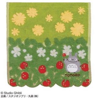 Mini Towel Totoro Flowers  Stawberries 25x25 cm - My Neighbor Totoro
