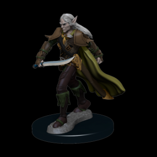 Pathfinder Battles: Premium Painted Figure - Elf Fighter Male