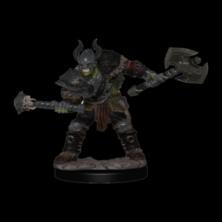 Pathfinder Battles: Premium Painted Figure - Half-Orc Barbarian Male