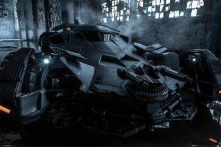 Poster Batman Vs SuperMan Batmobile
