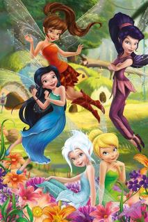 Poster Disney Fairies Flowers