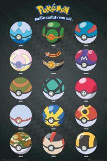 Poster Pokemon Pokeballs