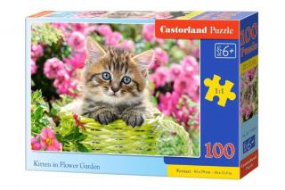 Puzzle 100 piese Pisicuta in Gradina 111039