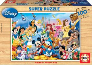 Puzzle 100 piese The wonderful world of Disney Educa 12002