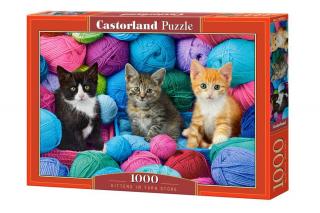 Puzzle 1000 piese Kittens in Yarn Store Castorland 104796