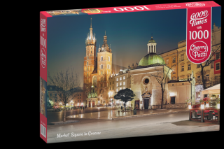 Puzzle 1000 piese Market Square in Cracow 30004 Cherry Pazzi