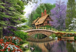 Puzzle 1000 piese River Cottage 102365
