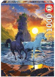 Puzzle 1000 piese Unicorns on Beach Educa 19025