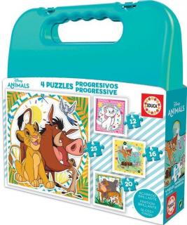Puzzle 12-16-20-25 piese Animale Disney Educa 19309