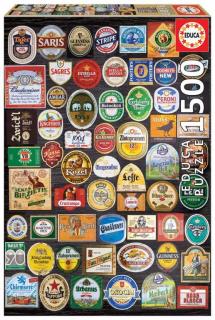 Puzzle 1500 piese Beer Labels Collage 18463